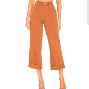 Free People On My Mind Wide Leg Pant Terra-cotta